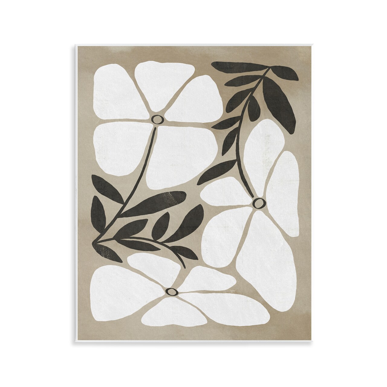 Stupell Industries Boho Flowers Trio Wall Plaque Design by Victoria Barnes